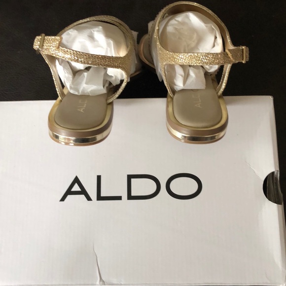 ALDO Gold Dress Sandals 👡 - Picture 4 of 6